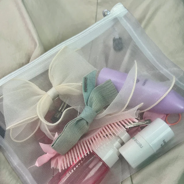 정리하기 딱 좋은 메쉬 지퍼 파우치 (KC 인증 완료)